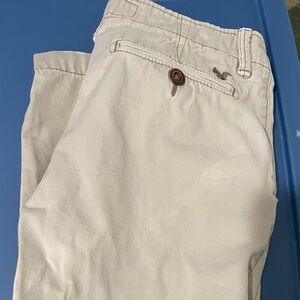 American Eagle Outfitters Cream Slim Pants